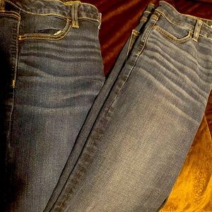 Stretch denim jeggings